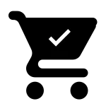 Cart Check Fill SVG Icon